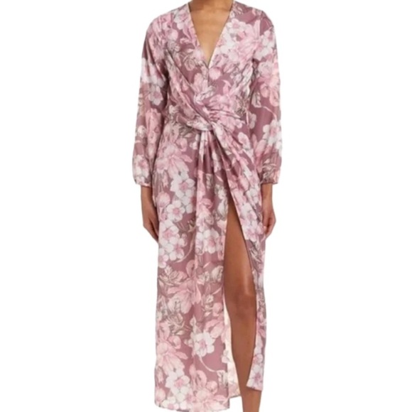 EUC Alexia Admor Slit Front Floral Dress Size Medium - Picture 2 of 11